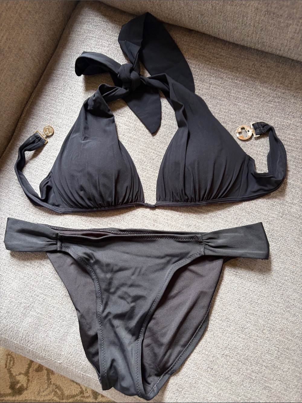 Victoria Secret Black   Halter Bikini Set – Women Swim